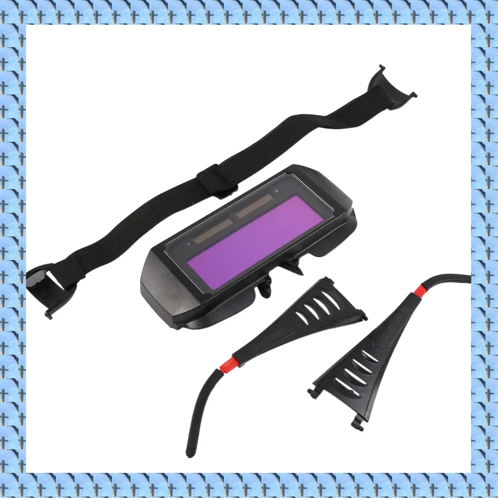 NOCM 2X Automatic Photoelectric Welding Glasses Solar Powered Auto Darkening Welding Mask Helmet Eye Goggle Welding Glass