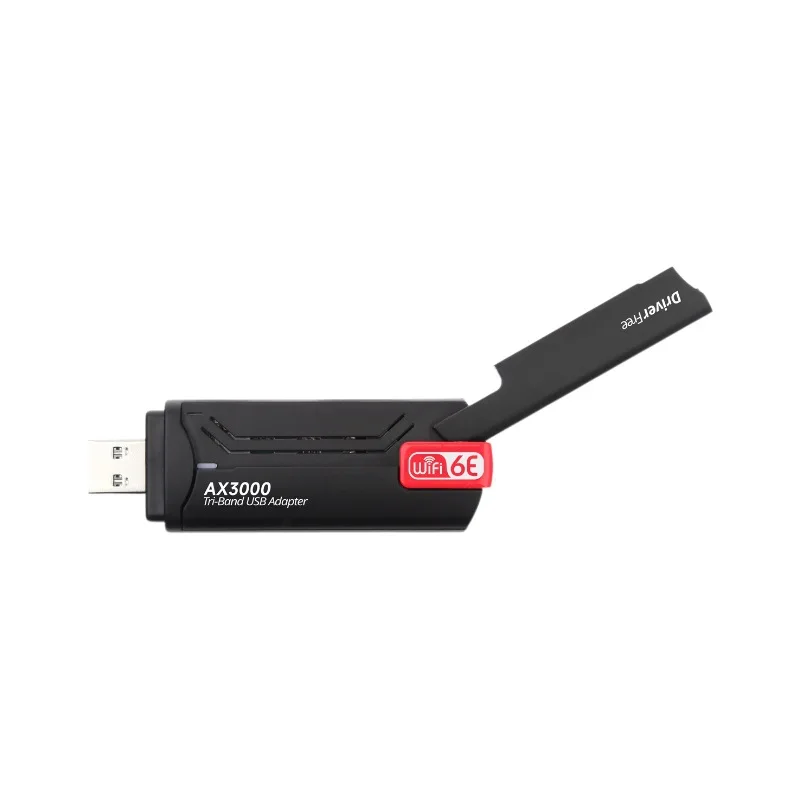 AX3000M Wireless WiFi 6 para Laptop e Desktop, Sem Placa de Rede Drive, Transmissor WiFi, Receptor USB 3.0