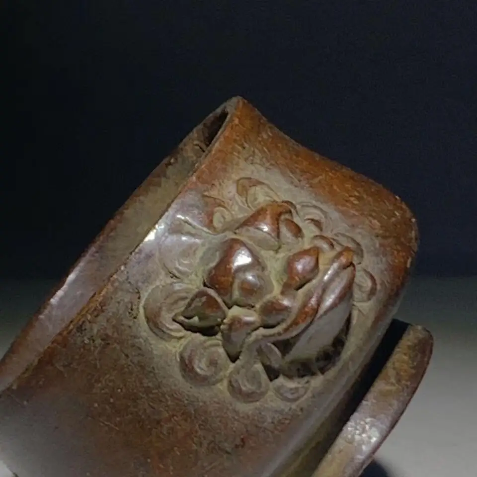 Antique Copper Censer Beast Handled Incense Burner Old Patina Palace Collection