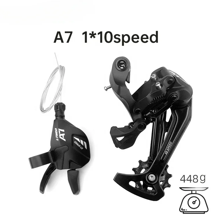 A7 10 Speed Shifter Rear Derailleurs 42 46T Cassette PROWHEEL Crankset KMC Chain Hydraulic Disc Brake Bicycle Groupset