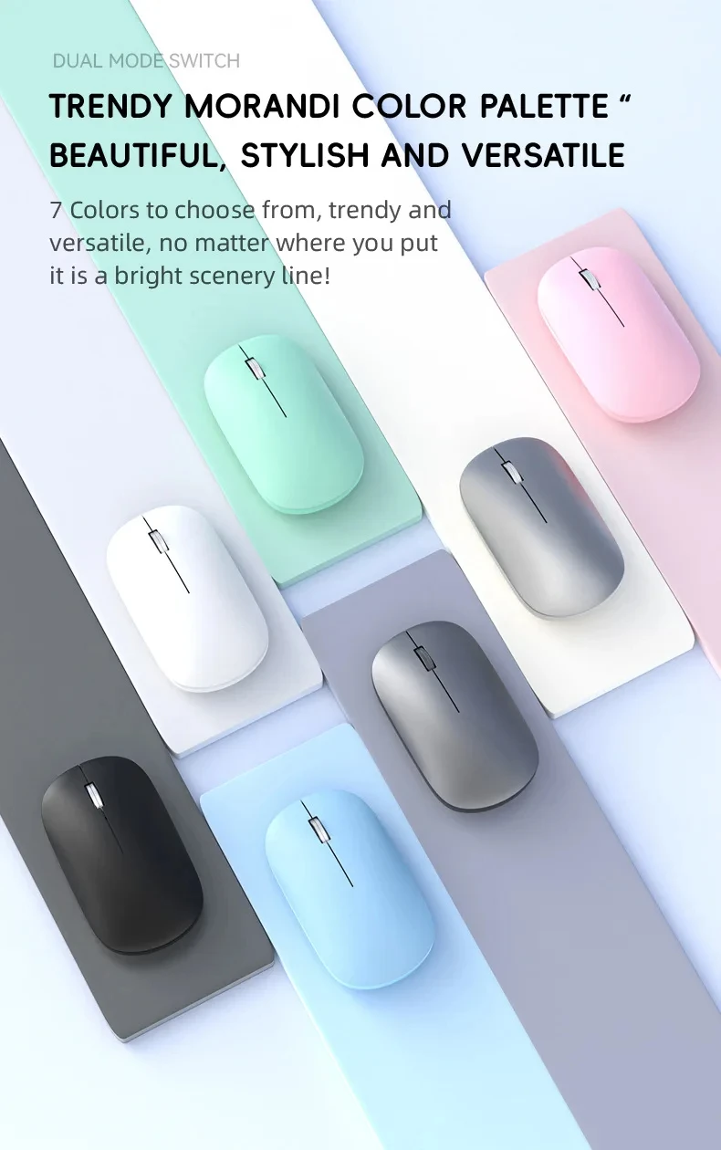 Xiaomi Silent Click Wireless Mouse Type-C شحن مكتب محمول مريح كمبيوتر محمول عالمي خفيف الوزن لعبة مكتب بدون ضوضاء #4