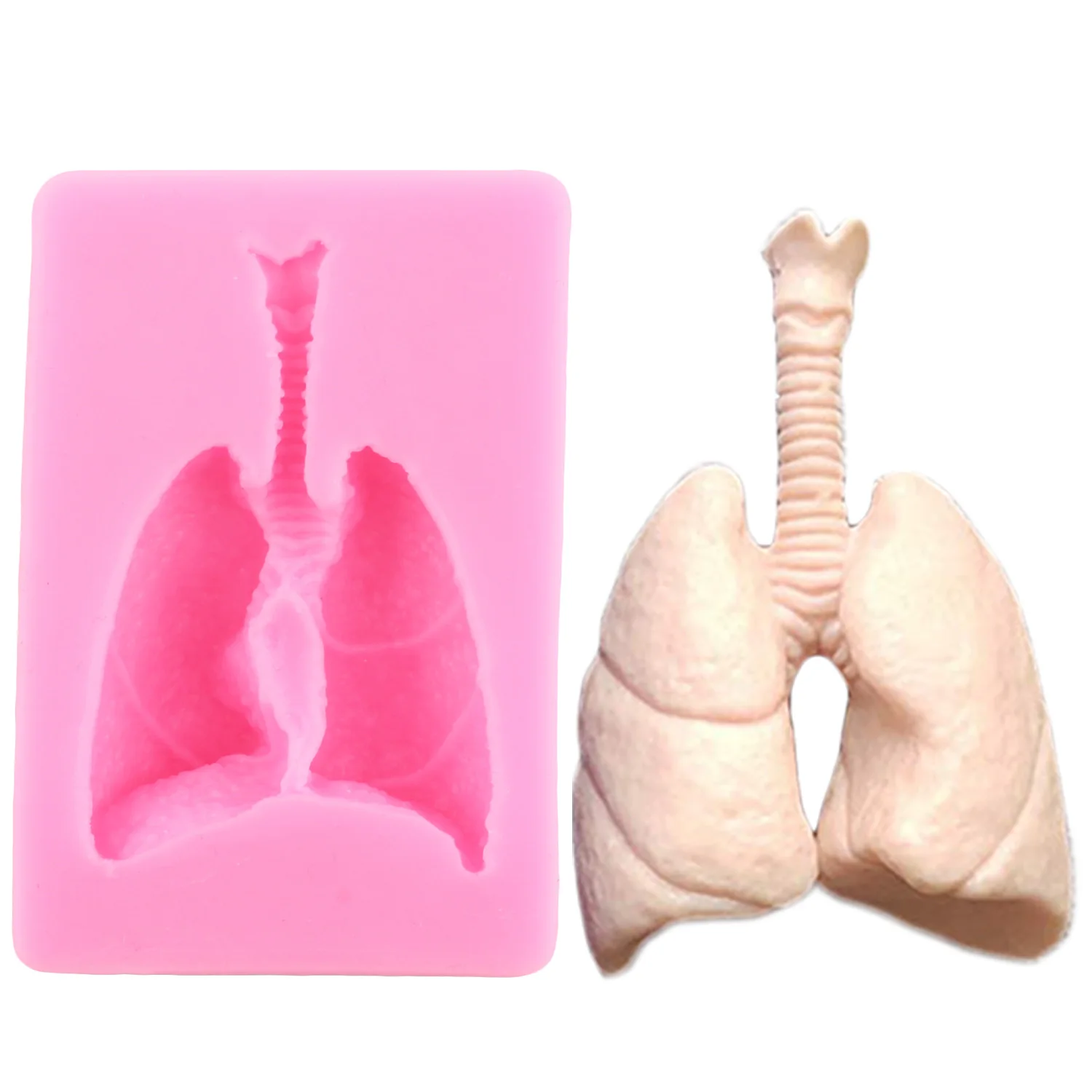 Human Organs Silicone Molds Heart Liver Stomach Kidney Brain Fondant Mold DIY Chocolate Candy Halloween Cake Decorating Tools images - 6