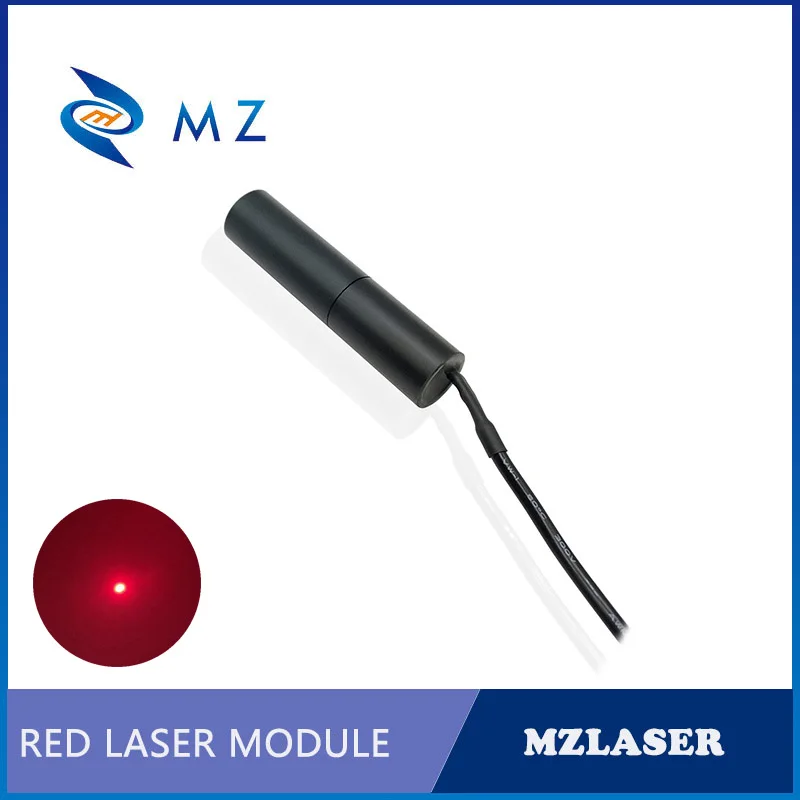 Modulo diodo laser punto rosso Mini D16mm 650nm Laser monomodale di livello industriale 10mw 20mw 30mw 50mw 100mw 5V con alimentazione adattatore