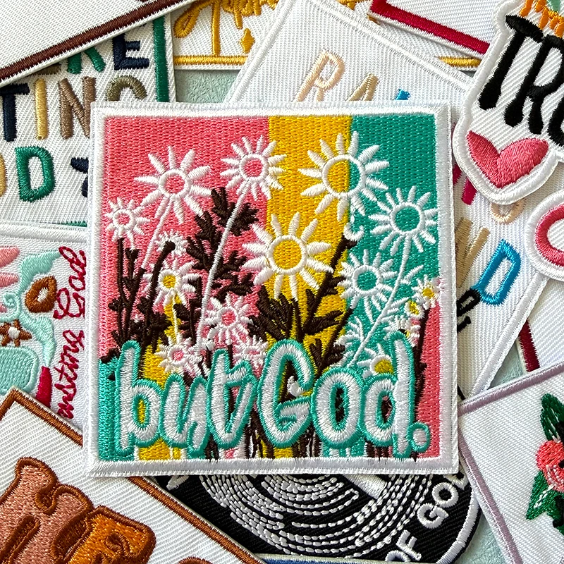 

Colorful Inspirational Text Embroidery Patch Iron On Patches On Clothes Phrases/Letters Applique/Patches For Clothing Sew Patch