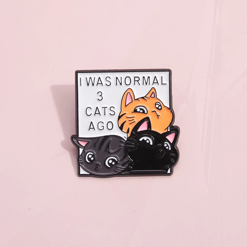 Cup Fish Pack Books Cat Life is Better With Cat Dice Cute Cat Badge Punk Lapel Brooch Jewelry Cat Collection Enamel Pin Coffee