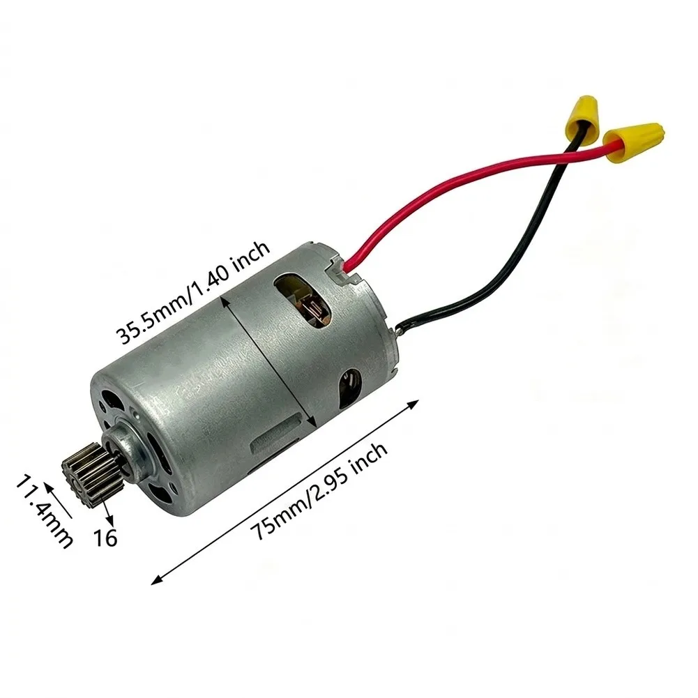 Replacement Ratchet Wrench Motor Dc Motor 16-tooth Gear Motor 21V Ratchet Motor High Torque Output Stable Performance
