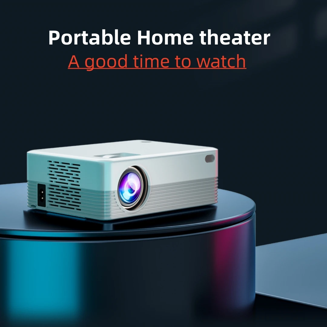 

Mini Projector H5 Android 10 WIFI Portable Video Beamer Smart TV 1280*720dpi for Movie Home Cinema Support 1080P 4K Video Audio