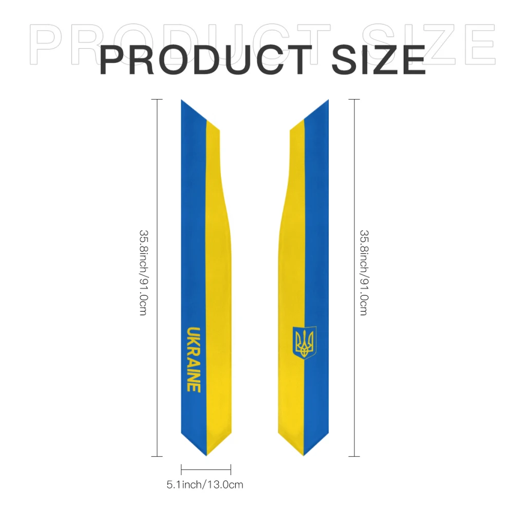 More design Graduation shawl Ukraine Flag & United States Flag Stole Sash Honor Study Aboard International Students