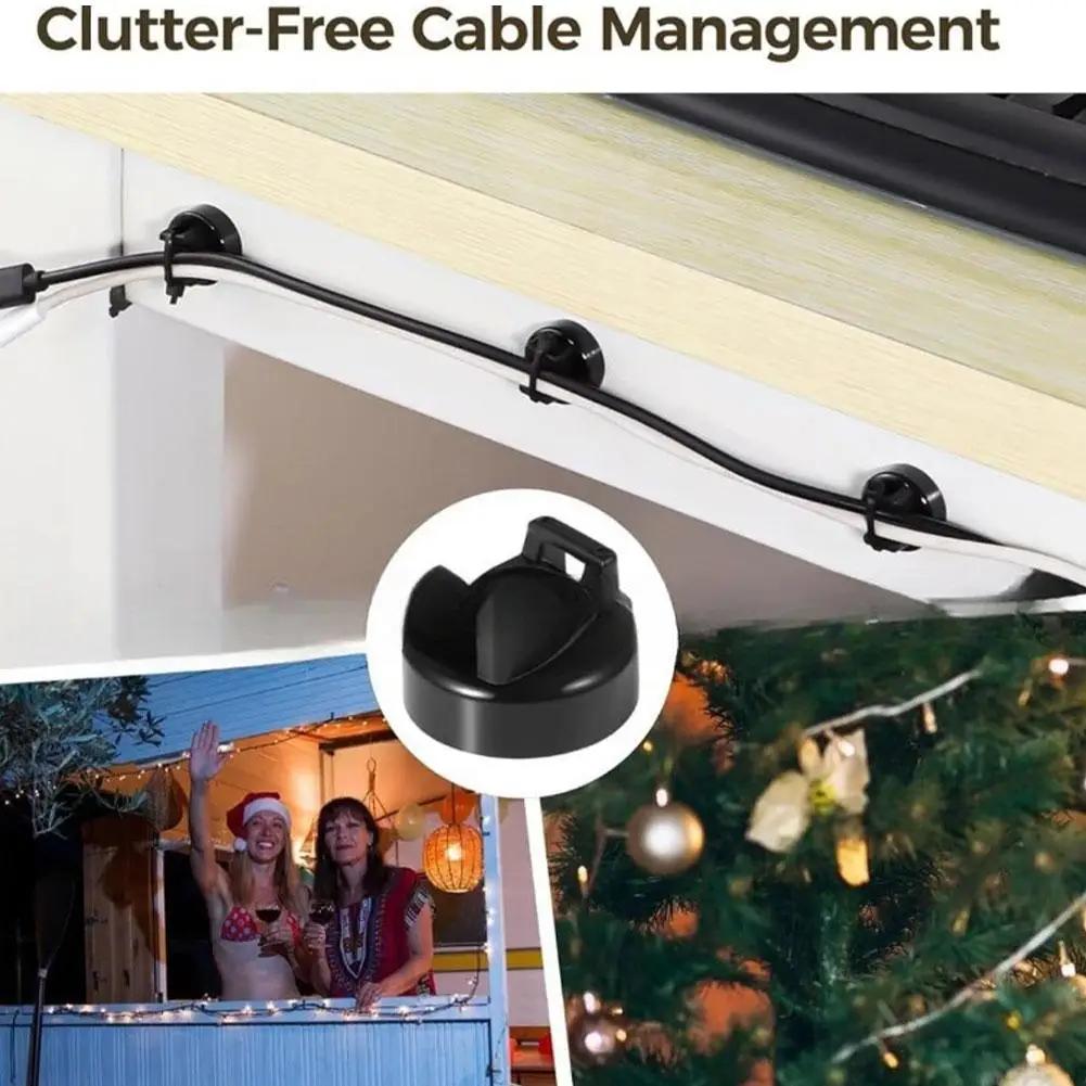 28Pcs/Set Wiring Tape Kit Black Cable Ties High Tensile Strength, Uv Resistant, Self-Locking For Home & Office Cord Management