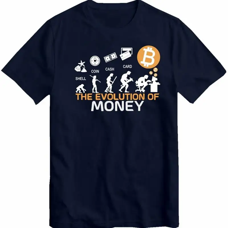 The Evolution Of Money Funny Bitcoin Tees Crypto Coin Cryptocurrency T Shirts