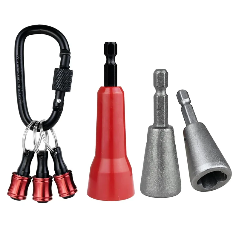 

A88E-6 Unit Drill Accessory Kit: Wire Twister With Keychain Bit Holder, 1/4Inch Hex For 9-22 AWG Wire