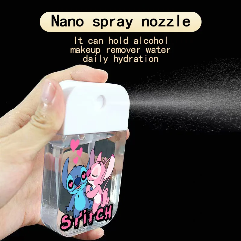 Disney Stitch，Mickey holders，Storage box， portable spray empty bottle, Refillable perfume bottle,travel, small‑sized fit in bags