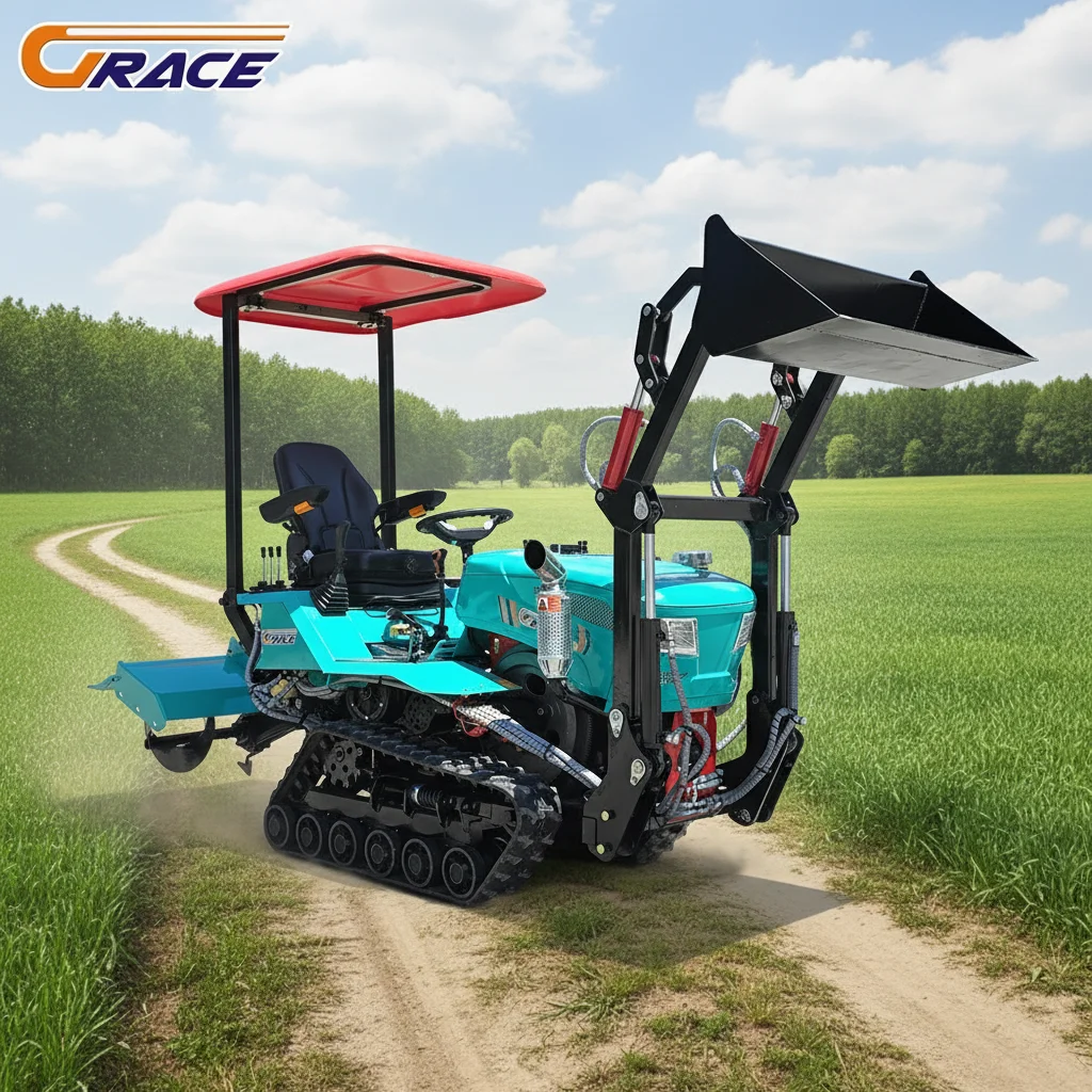 Customize Crawler Farm Tractor High Efficiency Agricultural Machinery For Farm Work