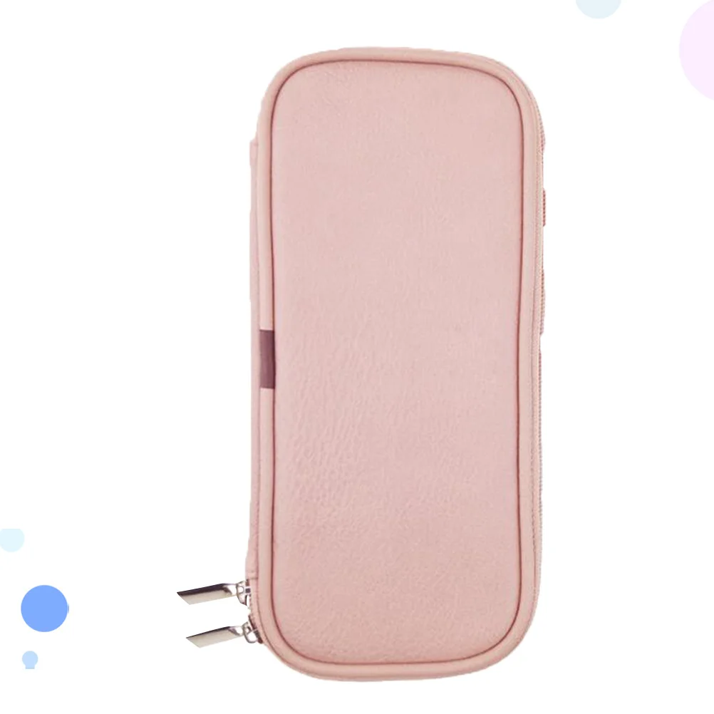 

Brush Pouch Waterproof Travel Pouch Pu Bag For Travel Compact Lightweight Storage Organizer Case Pink