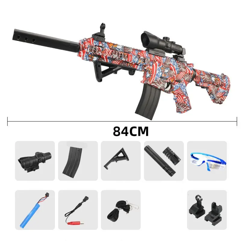 M416 Gel Ball Pistole Paintball Gewehr Scharfschützen Wasser Kugel Airsoft Replik Pistole elektrische Handbuch 2 Modi Spielzeug für Jungen Erwachsene cs Kampf