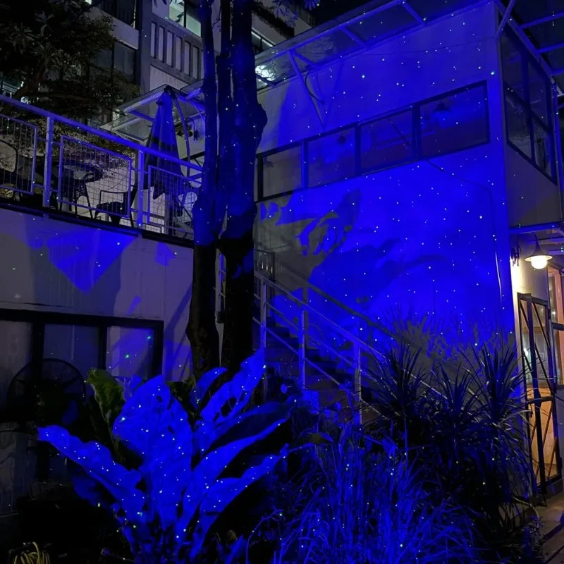 ضوء بروجيكتور على شكل نجمة في الهواء الطلق، ديكور عيد الميلاد بالليزر اليراع مع تصميم مقاوم للماء للحديقة والفناء #4