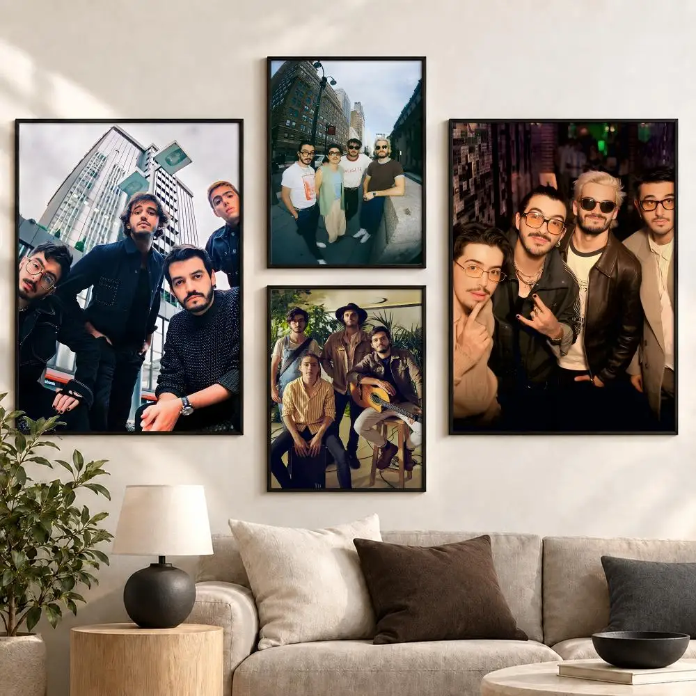 Morat Latin Pop Rock Band Album Acoustic Concert Mood Poster Aesthetic Art Print for Bedroom & Living Room Decor, Unframed