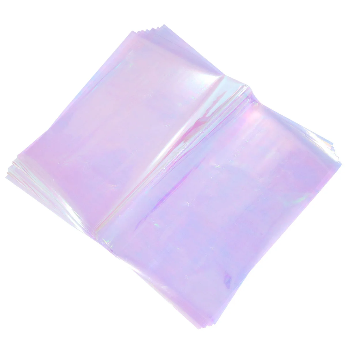 

10 Pcs Iridescent Film Cellophane Gift Wrapping Paper Holiday Flower Packing Bouquet