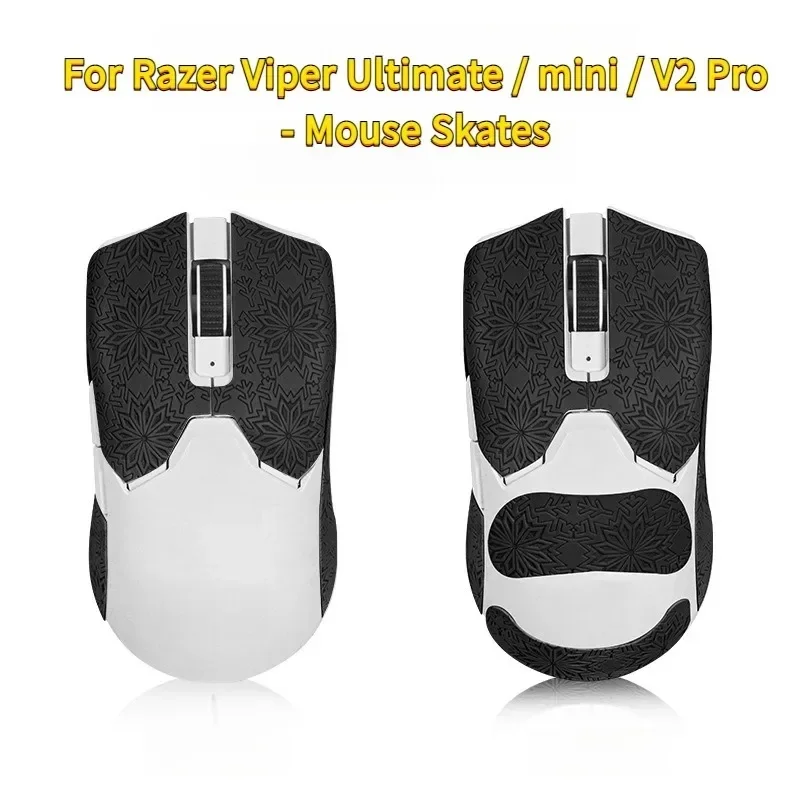 For Razer Viper Ultimate, mini, V2 Pro Mouse, Non-slip Grip Tape, Snowflake Side Skirts