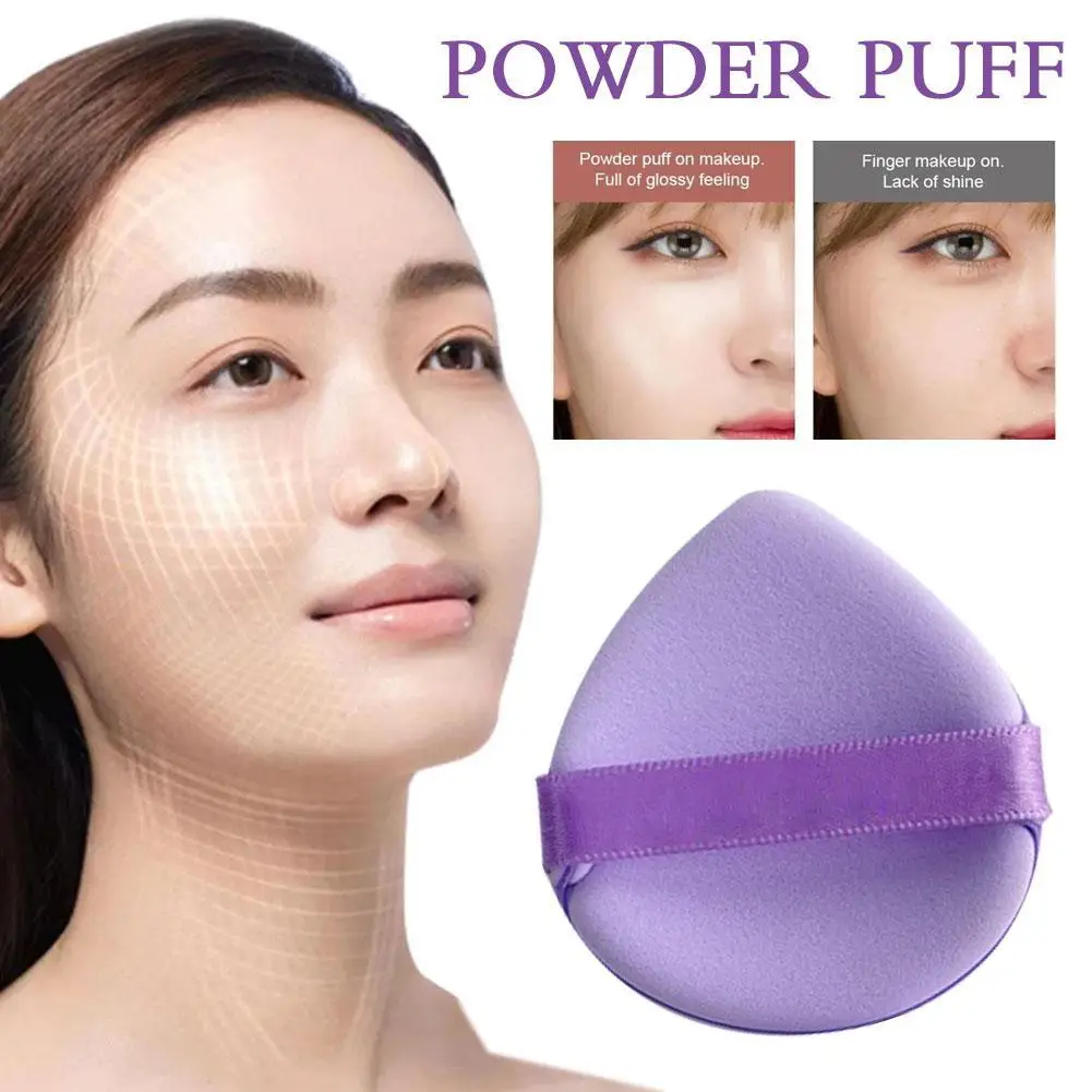 Soft Plush Powder Puff para maquiagem, molhado e seco, uso para fundação, ferramenta cosmética líquida, 1pc