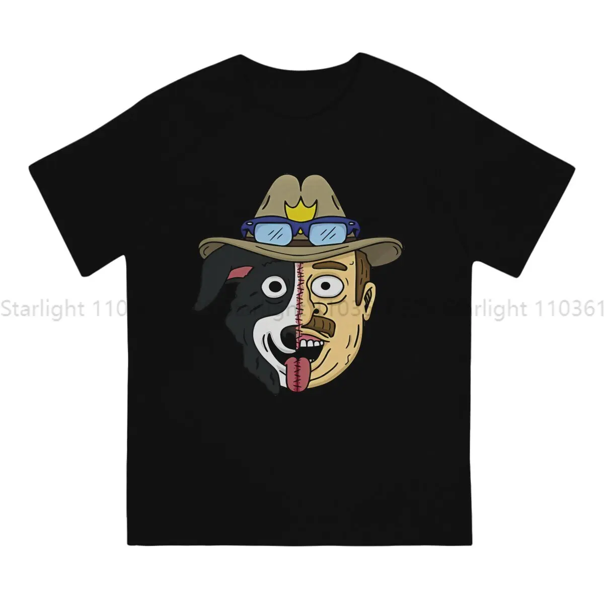 Mr Pickles Creative TShirt for Men Cowboy Round Neck T Shirt Hip Hop Gift Tops