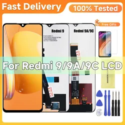 100% High Quality for Xiaomi Redmi 9A LCD Display Screen With Frame Touch Screen Assembly For Redmi 9A 9C 9 LCD Display Screen