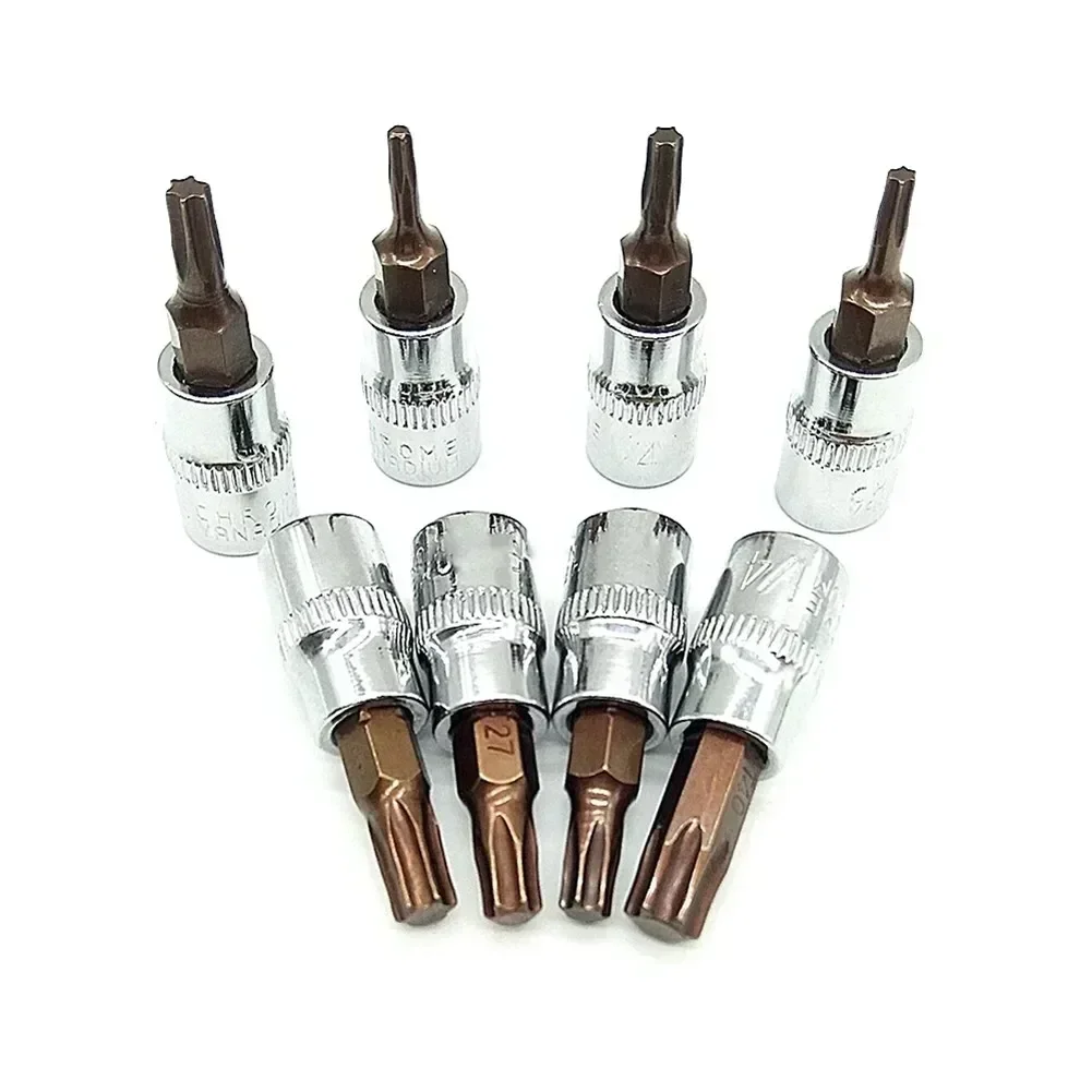 1Pc Hex Torx Screwdriver Bit 1/4 Inch Drive Socket Chrome Vanadium Steel Screw Driver Hand Tools T8 T15 T20 T25 T27 T30