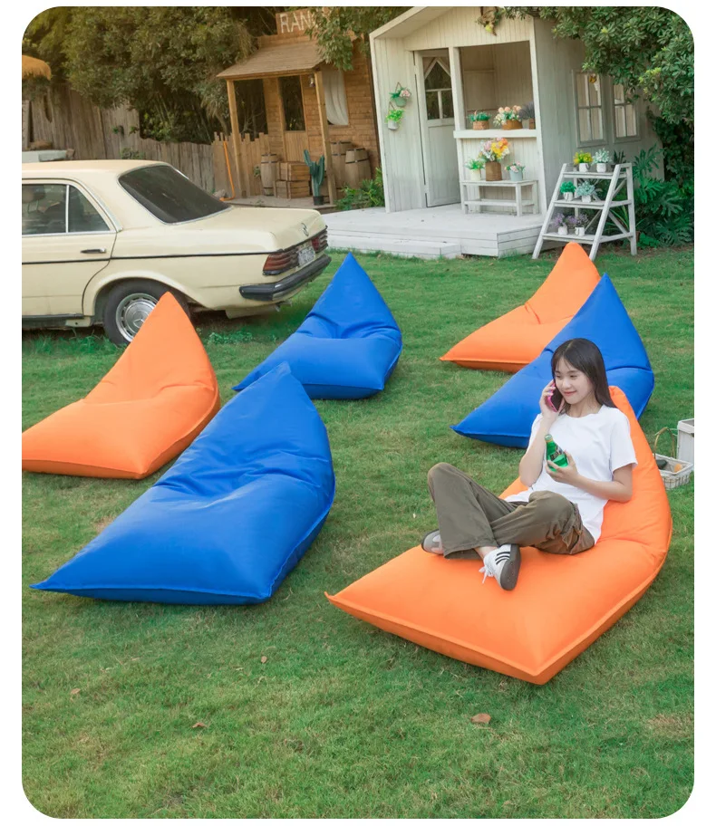 Lazy Sofa Outdoor Single Recliner Camping Lunch Break Bean Bags Internet Celebrity Bar Outdoor Picnic Sleeping Couch