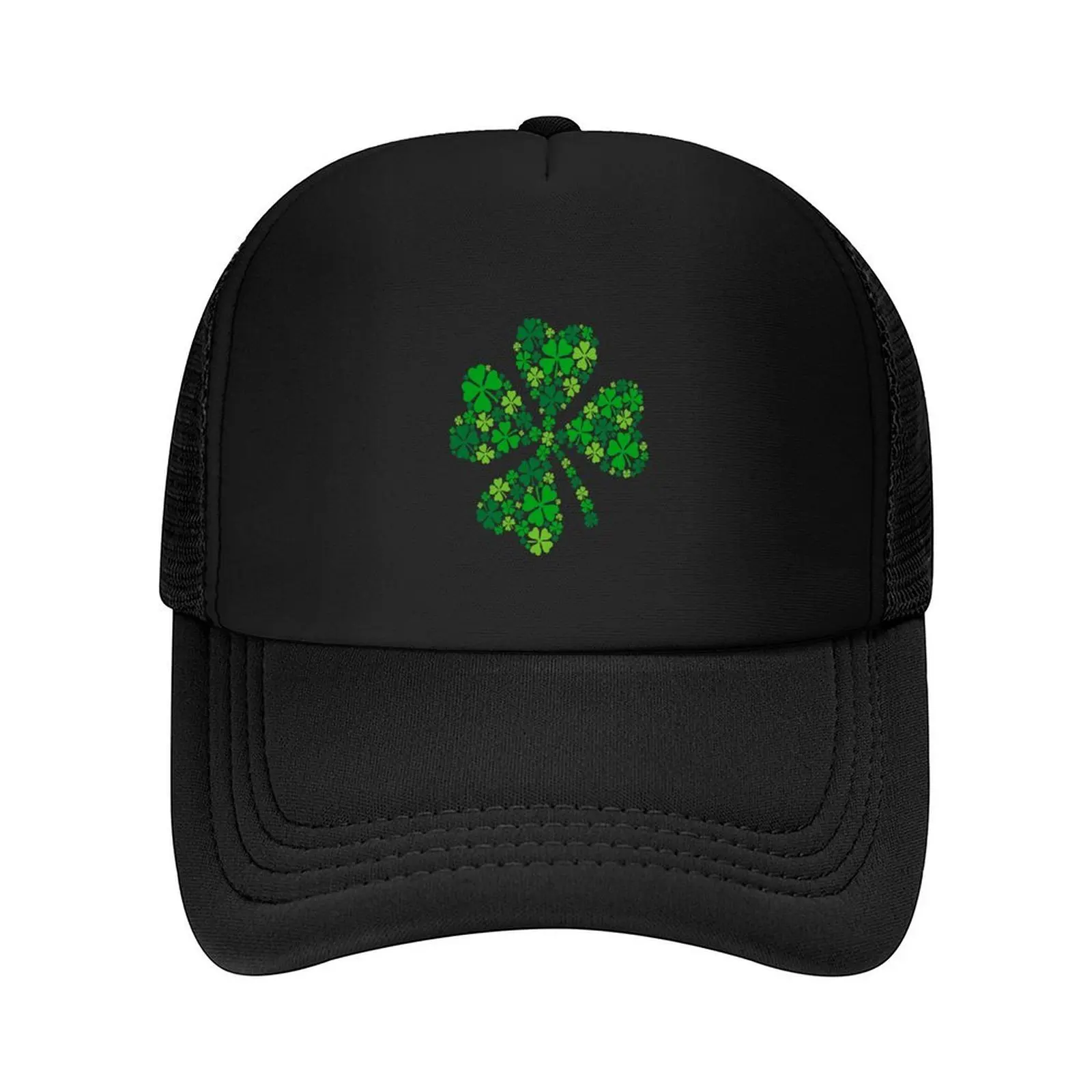 

lucky four-leaf clover, green shamrock Baseball Cap Visor Gentleman Hat Sun Cap Luxury Hat Women Hats Men's