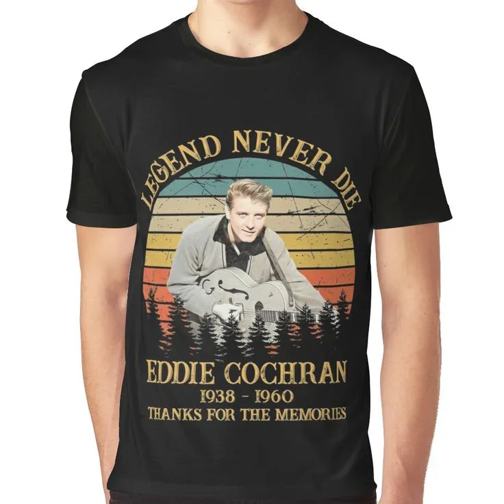 Legend Never Die Eddie Cochran men's T-Shirt Short sleeve S to 5XL LL527