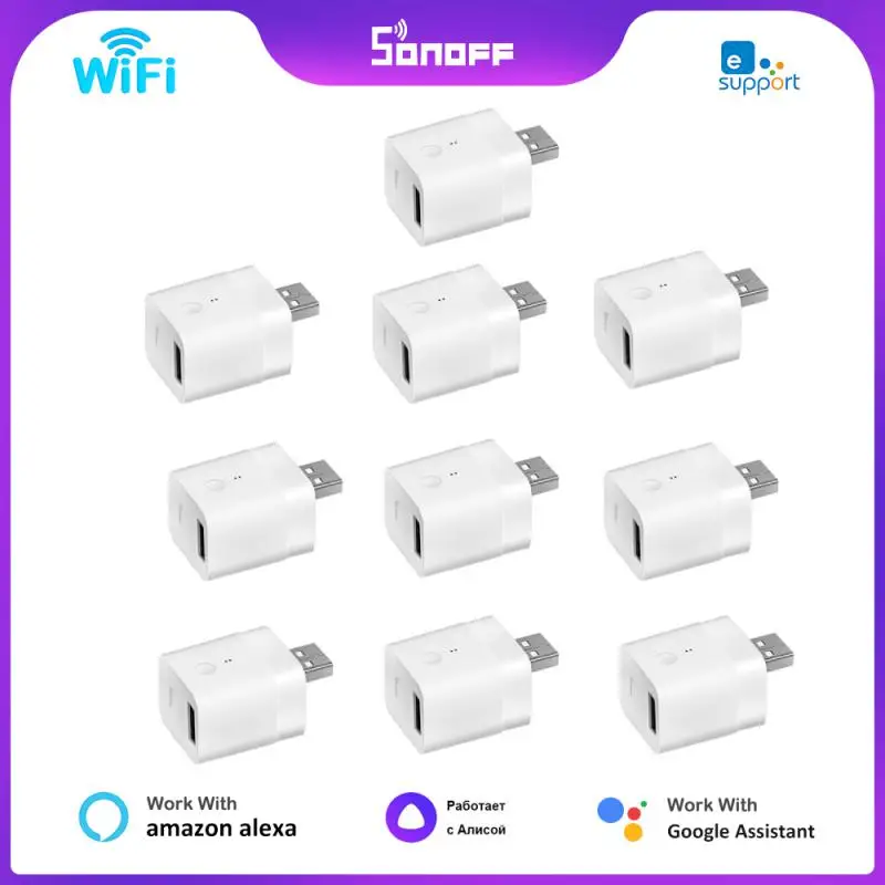 5v Usb Adapter Compact Works With Alice Home Assistant Efficient And Safe Charging Easy App Control With Ewelink Wifi Socket