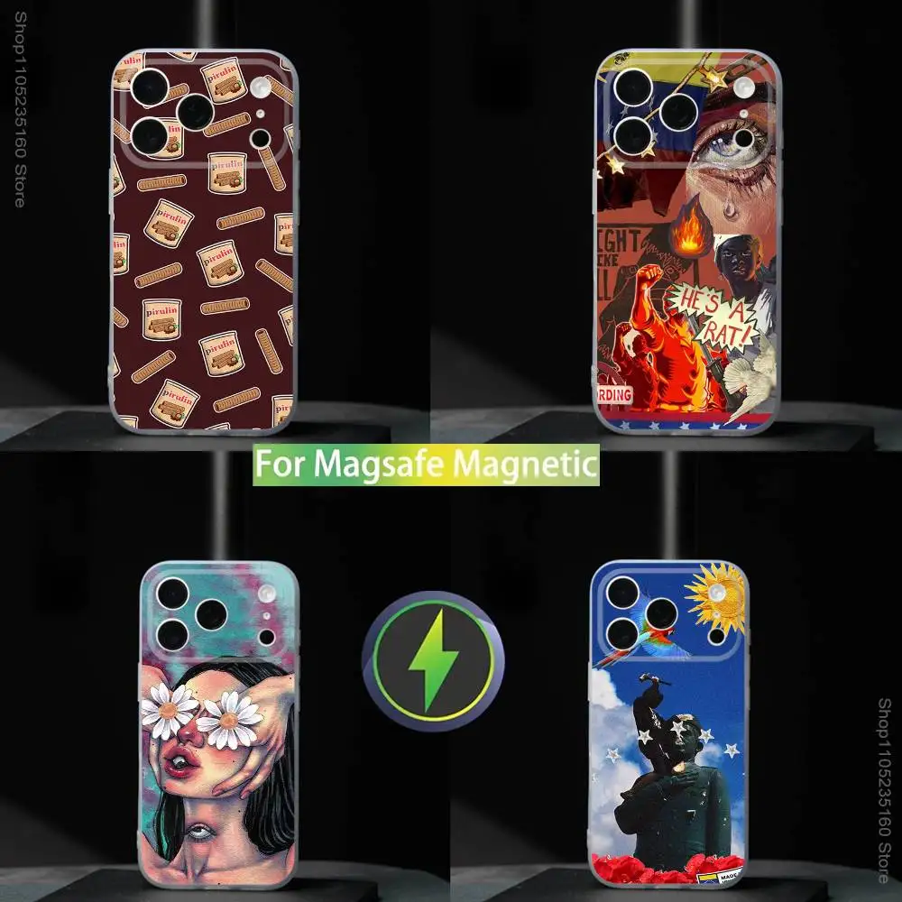 

V-Venezuela esthetic Art For iPhone 11,12,13,14,15,16,17,Pro,Max,Plus,Mini,SE4,E Phone Case With Magsafe Wireless