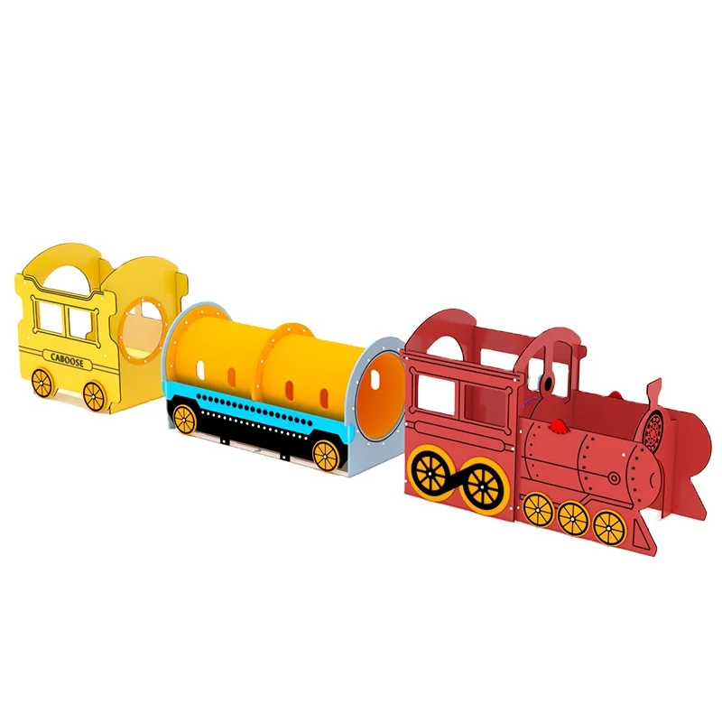 Friendly Durable HDPE Board Educational Play Zone Brain Development Train-Shaped Learning Wall Panel Customized Color