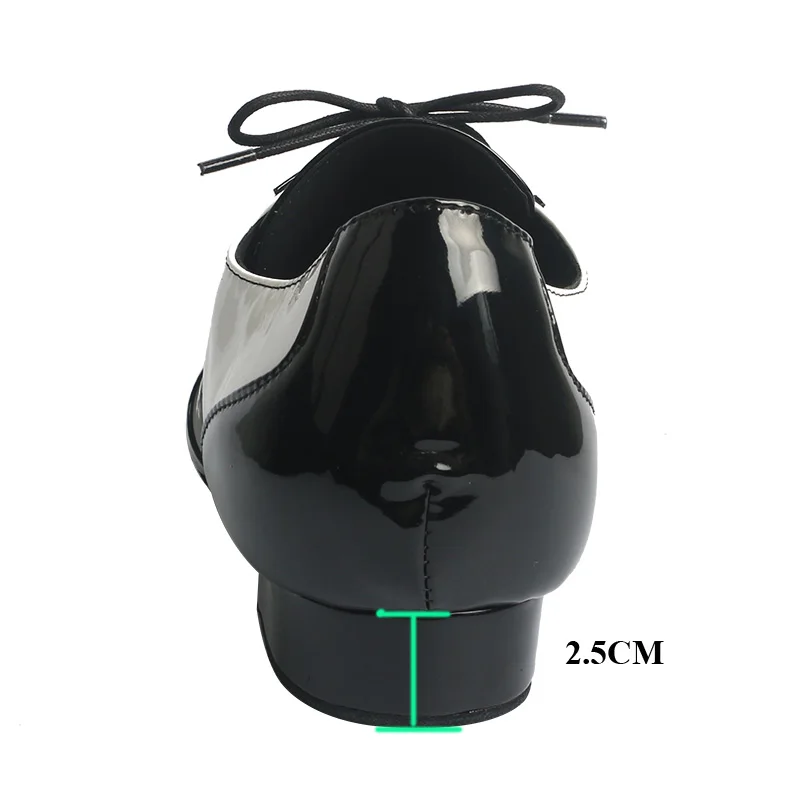 Wedopus Customized 4.5CM Heel White and Black Men\\\'s Shoes for Dancing Professional Latin Dance Shoes Man