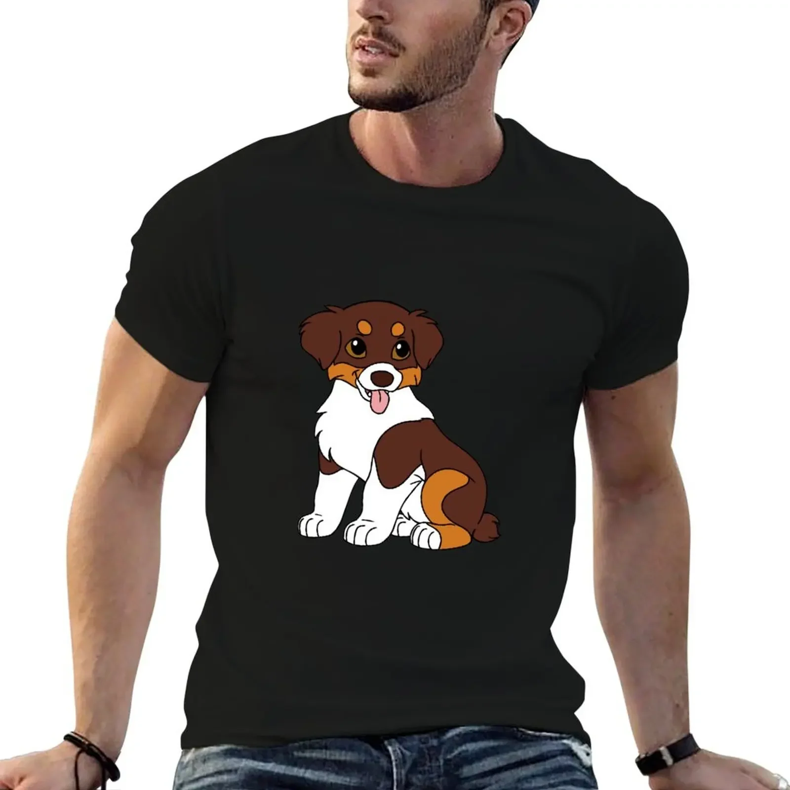 

Australian Shepherd Red Tri T-Shirt new gifts and t-shirts Luxury man mens t shirt graphic