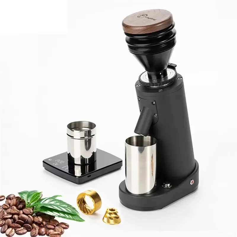 for Vertical Small Portable 40mm Conical Burr Stainless Steel Automatic LED Display App-Controlled Electric Coffee Grinder