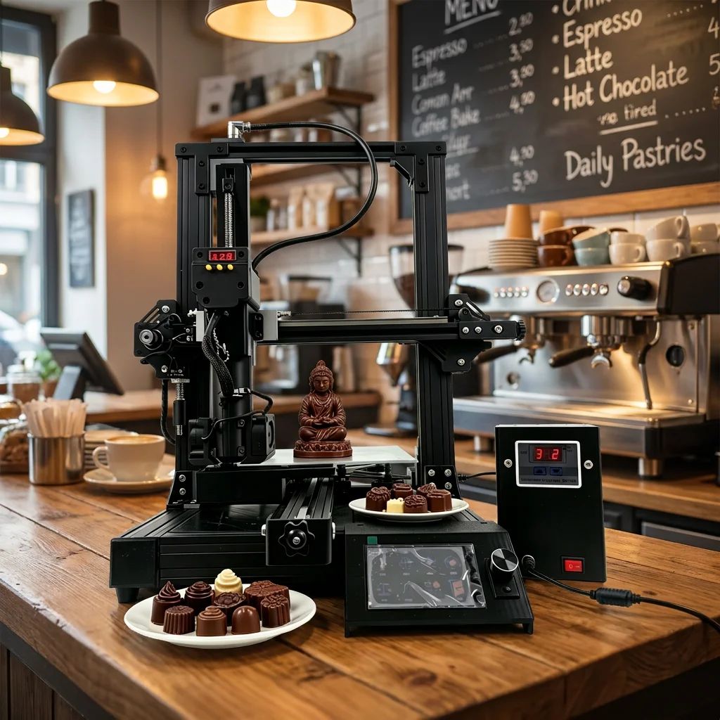 Fully Automatic AI 3D Chocolate Printer Smart 3D Food Printer for Sugar Art and Chocolate Decorating in Bakeries