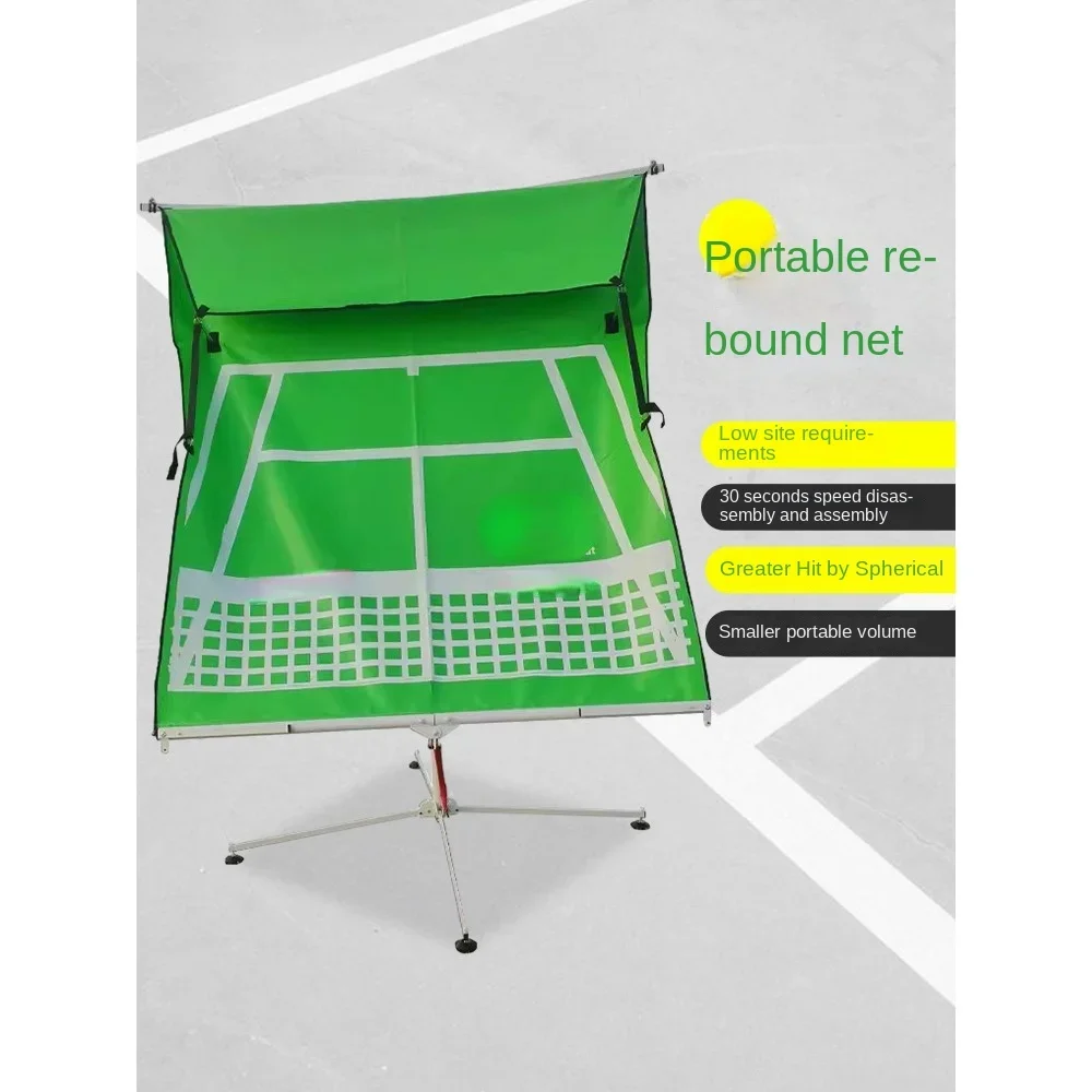 Single rebound net portable indoor and outdoor serve trainer tennis wall tennis trainer