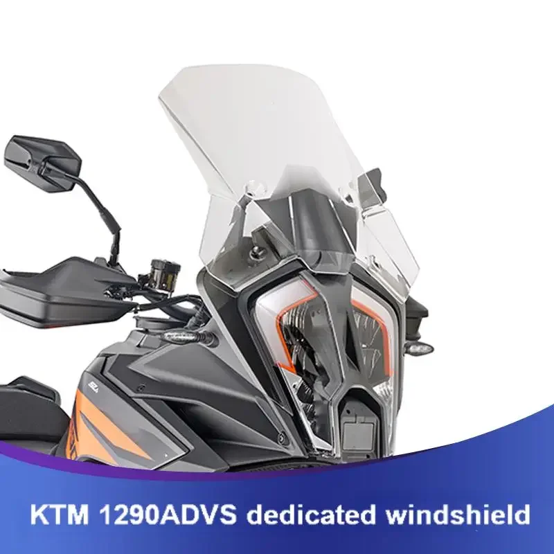 

For KTM 2021 2022 1290 ADV S 1290ADV S 1290-ADVS Motorcycle Raised Front Windshield Transparent Windshield Rain Chest Protector