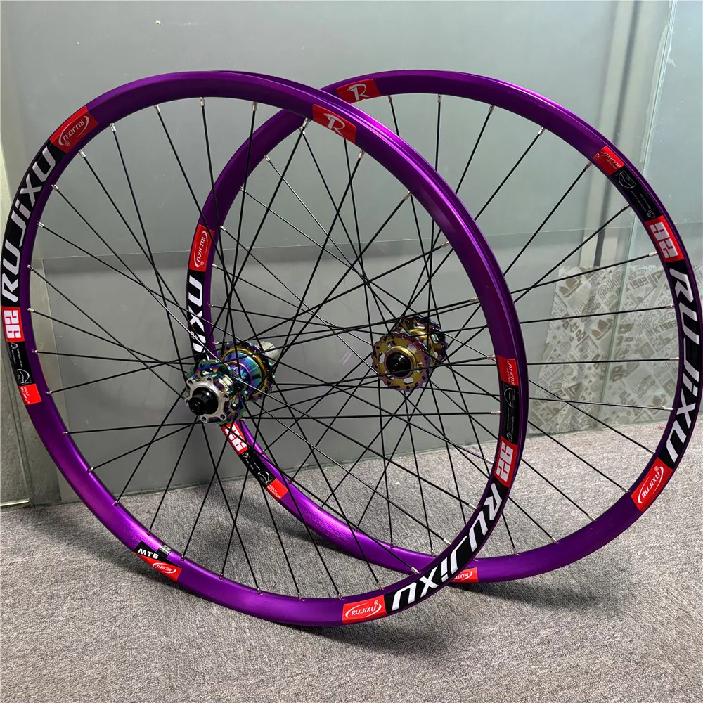 RUJIXU 外幅35mm 内幅30mm。32H高強度マウンテンバイクホイールセット