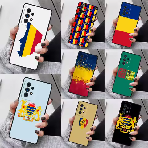 Republic of Chad Flag Phone Case For Samsung Galaxy S25 S23 S30 S8 S21 S20 FE S24 S22 Note 10 20 Plus lite Ultra