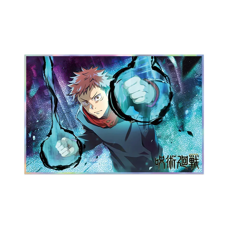 Jujutsu Kaisen 501 سلسلة الاكريليك الفضة احباط مزدوجة فلاش اللون ورقة HD طباعة أنيمي لعبة الهاتف المحمول البضائع تحصيل هدية