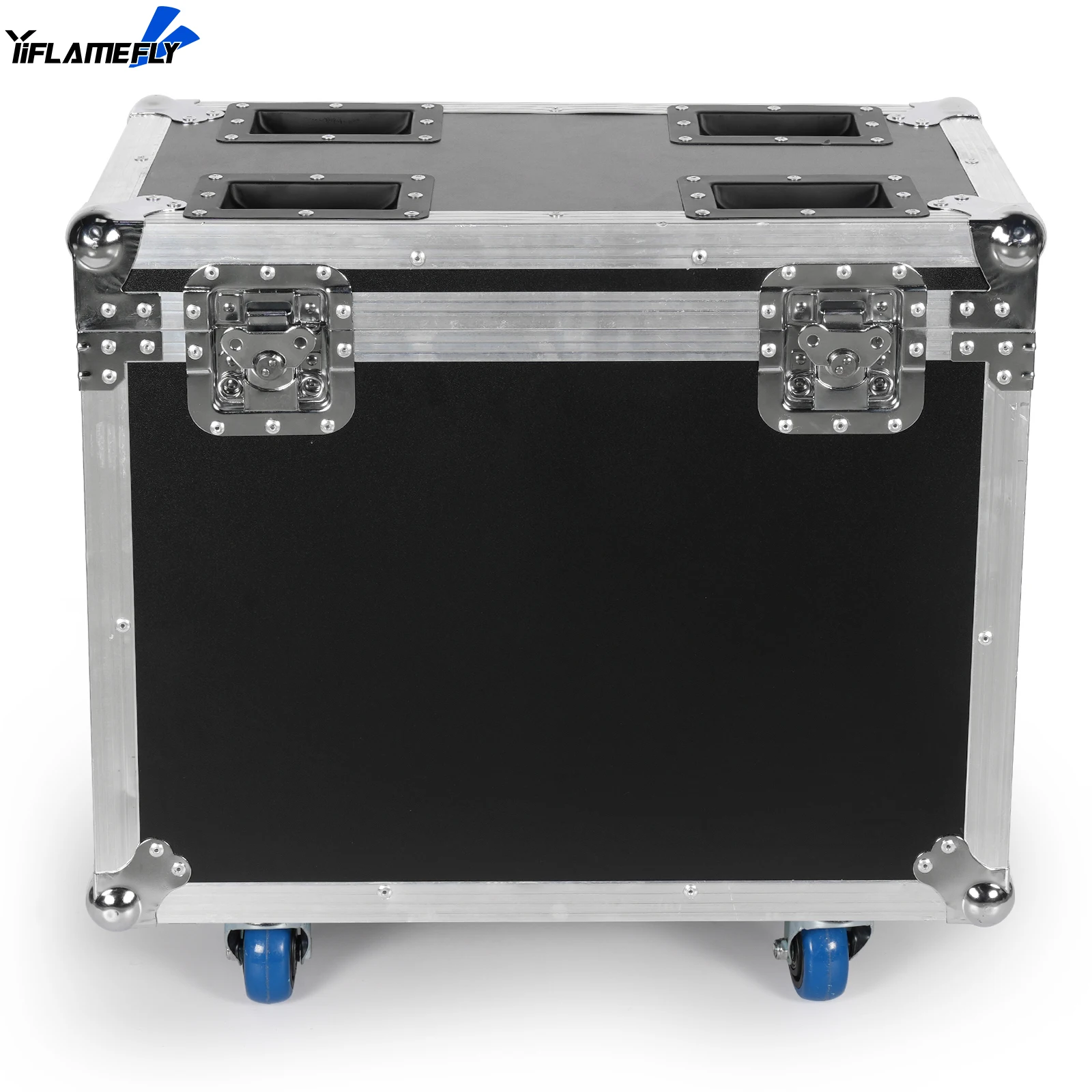

Yiflamefly Airline Case Heavy-duty Gator Case with Built in Wheels and Retractable Tow Handle For 2 Pcs Moving Head Light
