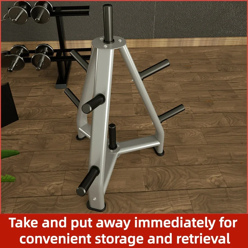 Gym Barbell Storage Bracket  Multi-Functional Organizer Rack Commercial Weight Plate Rack for Home Gym Triangular Barbell Rack