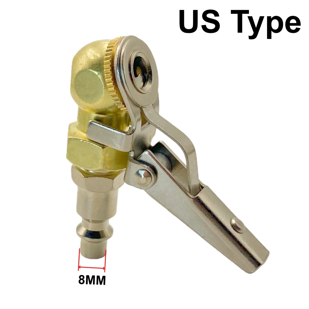 Auto Reifen Inflator Air Chuck Clip Closed Ball Inflation Clamp Für UNS Typ Luft Kompressor Quick Connect