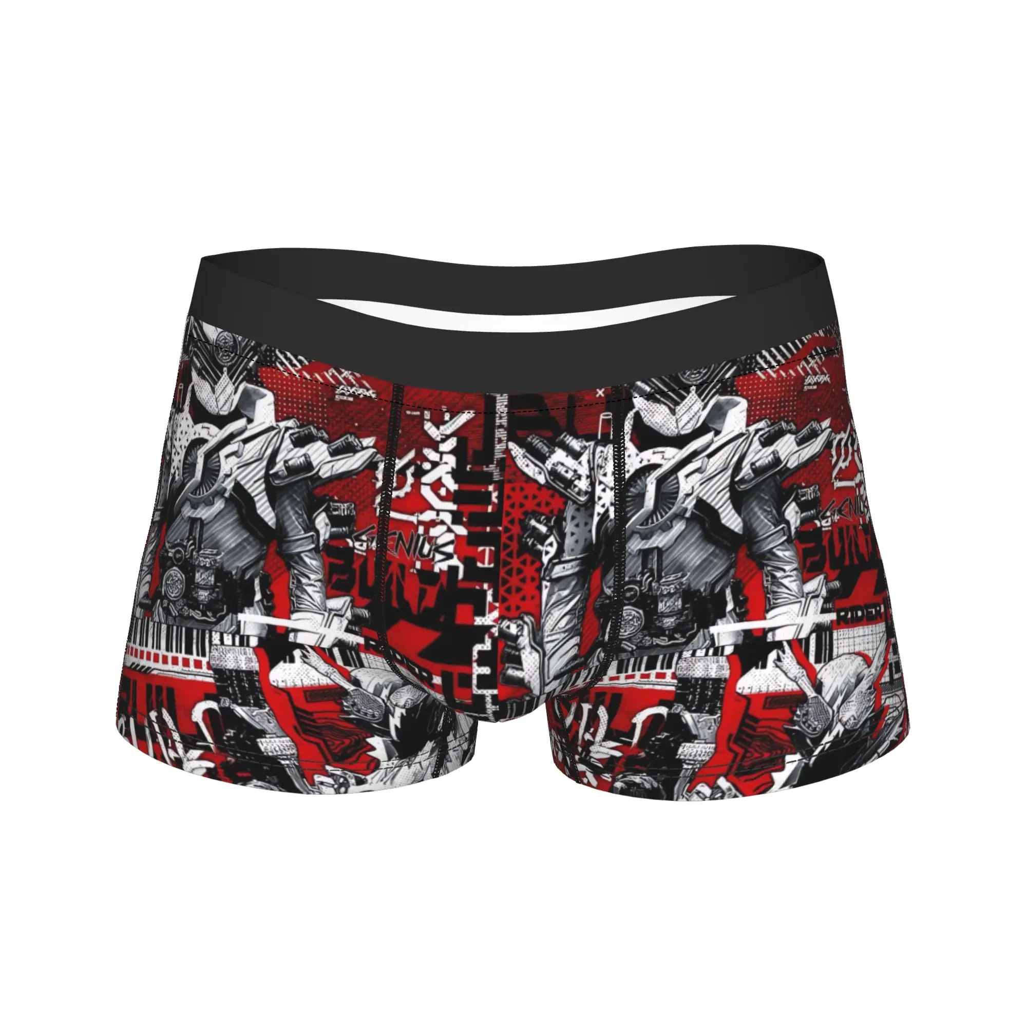Kamen Rider (4) Underwear  Custom Boxer Shorts Hot Sale Men Underpants Funny Boxer Brief Birthday Gift