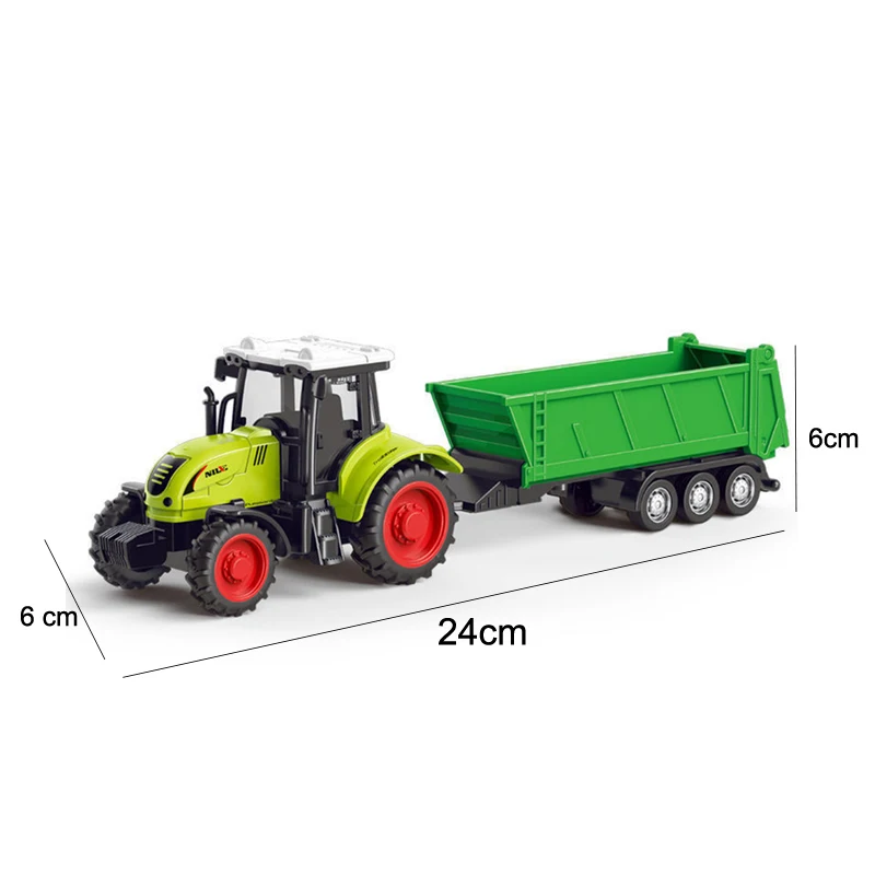 Bauernhof Traktor LKW Traktor Trägheit Auto Transport Pulverisierer Modell Baby Auto Junge Spielzeug Technik Auto Kinder Lernspielzeug