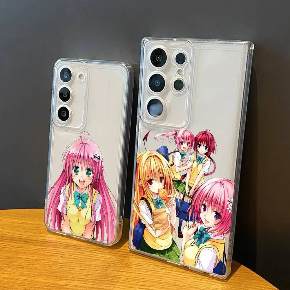 Motto to love-ru Yami Momo Nana Lana  For Samsung Galaxy S24 S25 S23 S22 S21 Transparent Cover Phone Case