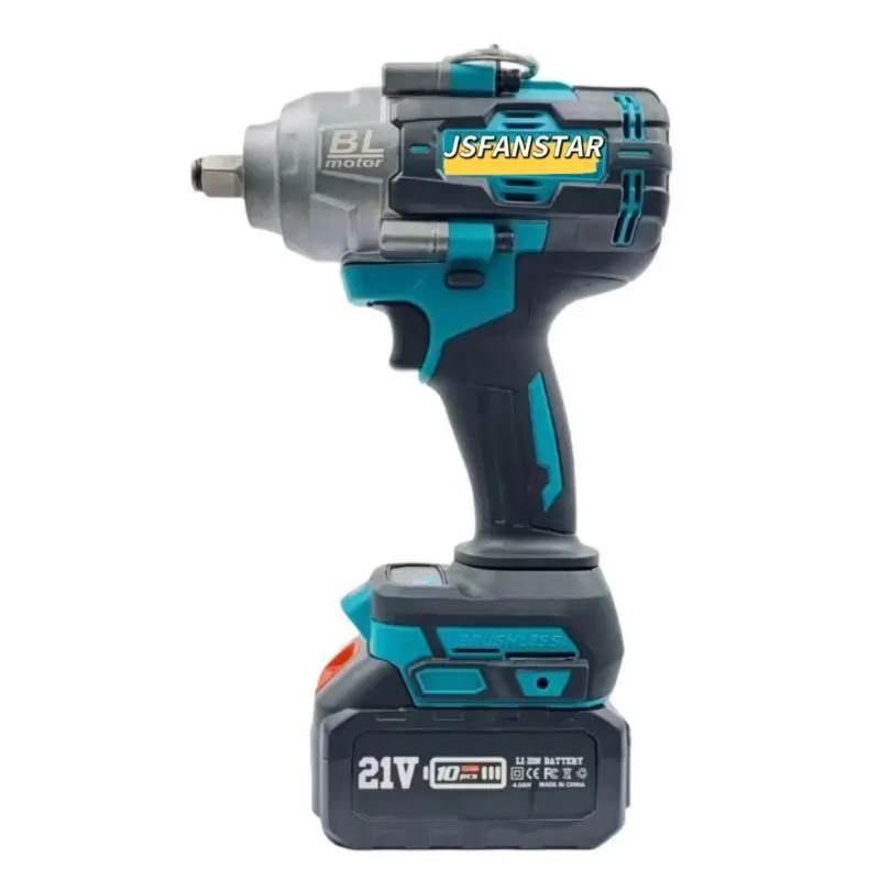 

High Quality 1000nm Lithium Cordless Brushless Impact Torque Wrench 21v For Sale