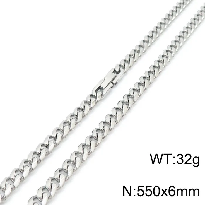 10MM Stainless Steel Watch Chain Necklace for Women Men Simple Thick Gold Color Neckalce Tredndy Jewelry Classic Gift Wholesale